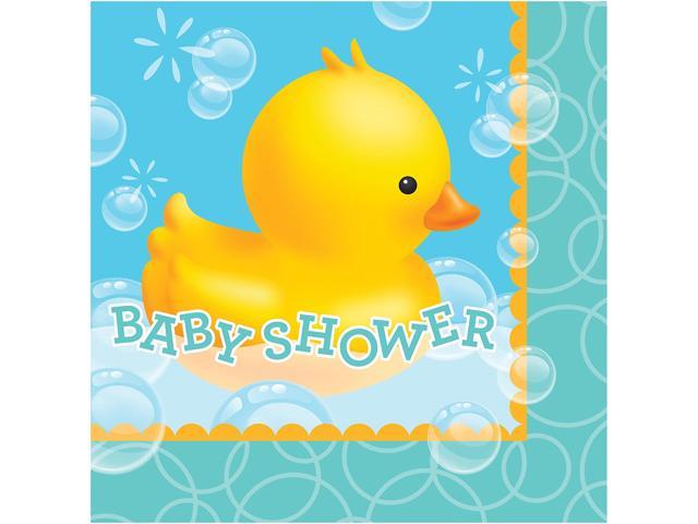 Blue/Yellow One Size Multicolor Creative Converting 661058 2 Baby Shower Bubble Bath Lunch Napkins 16ct
