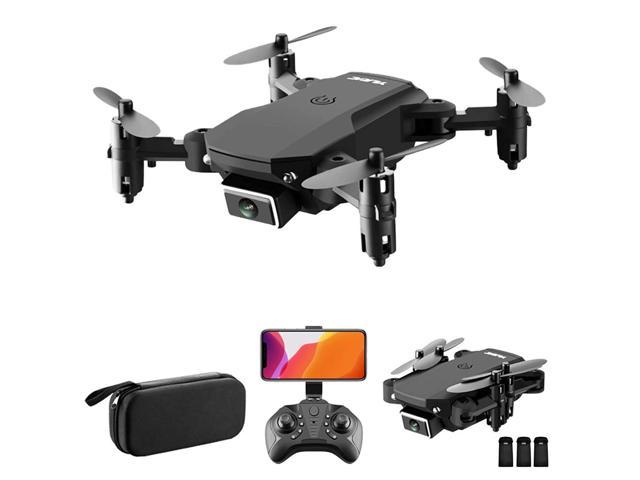 GoolRC RC Drone with Camera 4K WiFi FPV Dual Camera Drone Mini Folding Quadcopter Toy for Kids with Gravity Sensor Control Headless Mode Gesture Photo Video Function with Storage Bag 3 Batteries