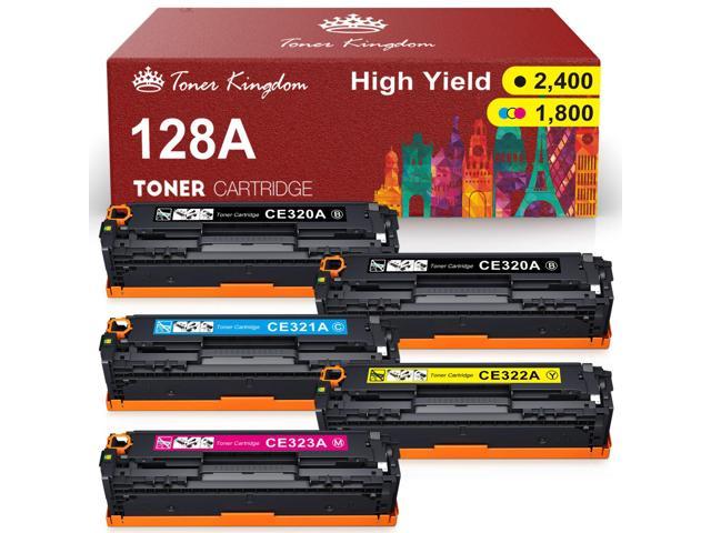 4 Pack CE320A Toner Set for HP 128A Color LaserJet Pro CM1415fnw CP1525 CP1525nw 