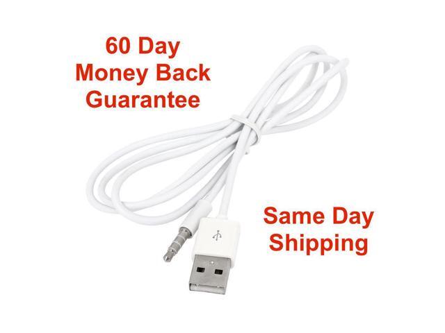 3.5mm AUX Audio To USB 2.0 Male Charge Cable Adapter Cord For Car MP3