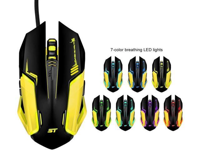 Gaming Mouse SOWTECH USB Wired Gaming Mice 4 Adjustable DPI Levels 6 Buttons LED