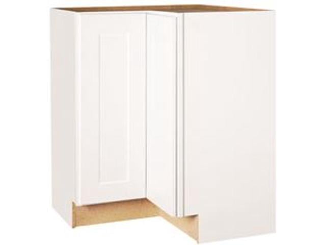 Rsi Home Products Shaker Corner Base Cabinet With Lazy Susan White