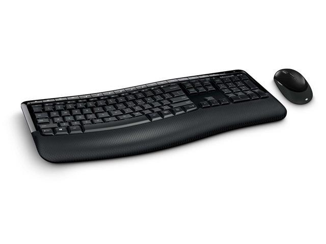 Microsoft Wireless Comfort Desktop 5000 Keyboard And Mouse Black