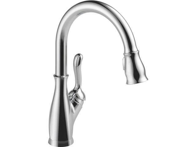 Delta 9178 Dst Leland Pull Down Kitchen Faucet With Magnetic Docking Spray Head Newegg Com