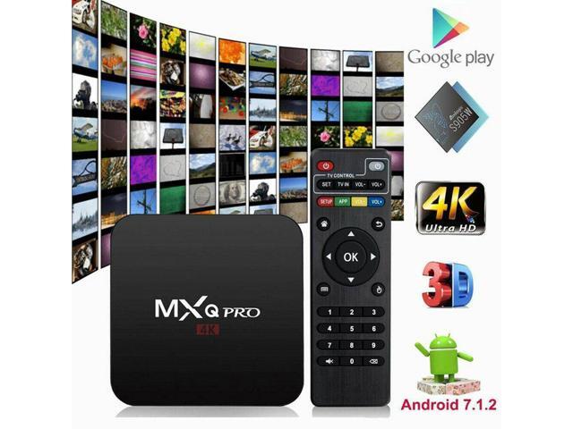 2019 MXQ-4K Android 7.1 Quad Core Smart TV BOX 1GB+8GB Wifi Media Player HDMI US