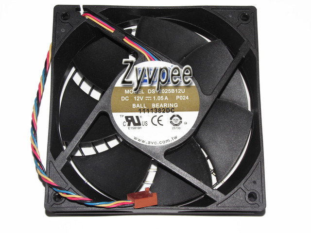 AVC 120*25MM 12CM DS12025B12U P024 P/N:451780-001 12V 1.05A 4 Wires ...