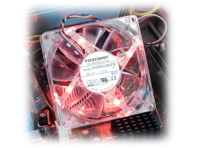 HP Red LED 12VDC 92x25mm 4-Pin FAN New 656329-001 PVA092G12H-P28