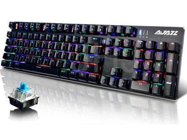 Ajazz AK52 Wired Mechanical Gaming Keyboard with 104 Keys/Backlit USB 