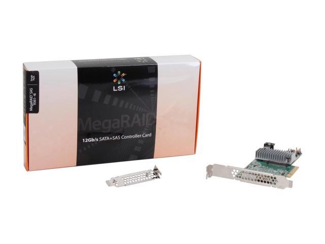 LSI 9300 MegaRAID SAS 9361-4i (LSI00415) PCI-Express 3.0 x8 SATA / SAS ...