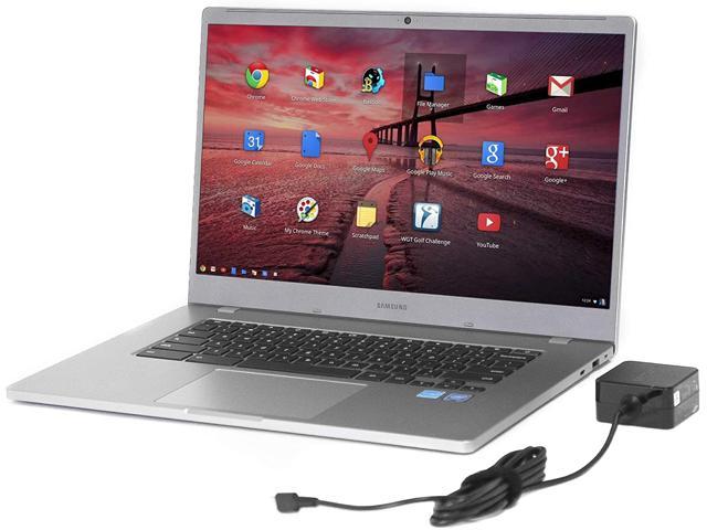 Samsung 4+ (XE350XBA-K05US) Chromebook, 15.6" FHD Display, Intel Celeron N4000 Up to 2.6GHz, 4GB RAM, 128GB eMMC, Card Reader, Wi-Fi, Bluetooth