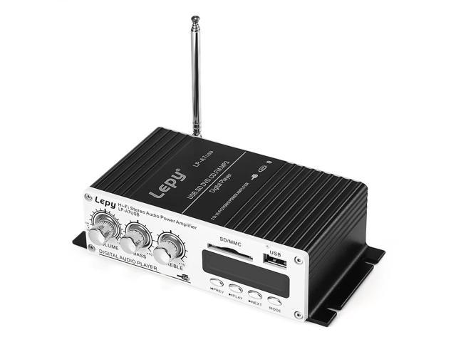 Lepy Bluetooth Amplifier 2 Channel Hifi Stereo Audio Support Sd Usb Fm Newegg Com