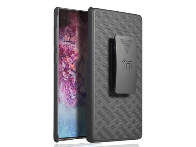 Black Case Kickstand Cover + Belt Clip Holster Holder for Samsung Galaxy Note 10 - Newegg.com