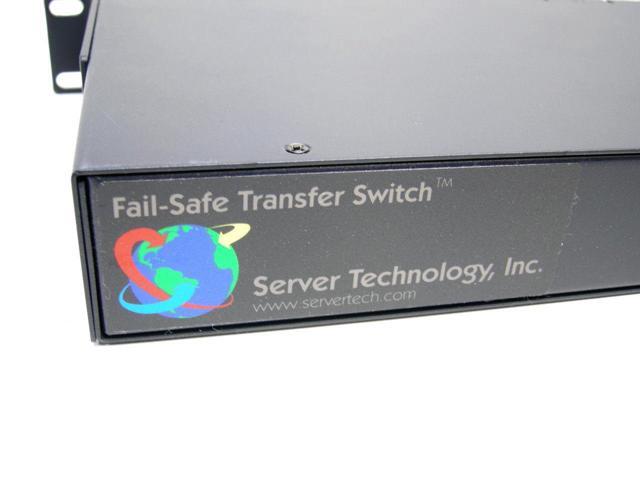 Server Tech PDU ATS PTTS-H008-0-02M Transfer Switch 20A 110V-240V 8x C13 2x C19