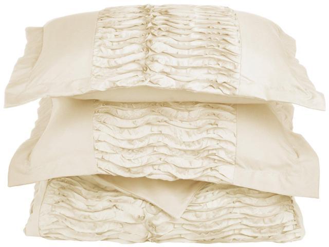 Superior Neola Textured Duvet Cover Set Wrinkle Free Microfiber