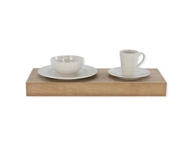 Js Floating Shelves Omega National 24 Wood Wall Shelf Ledge Cherry Newegg Com