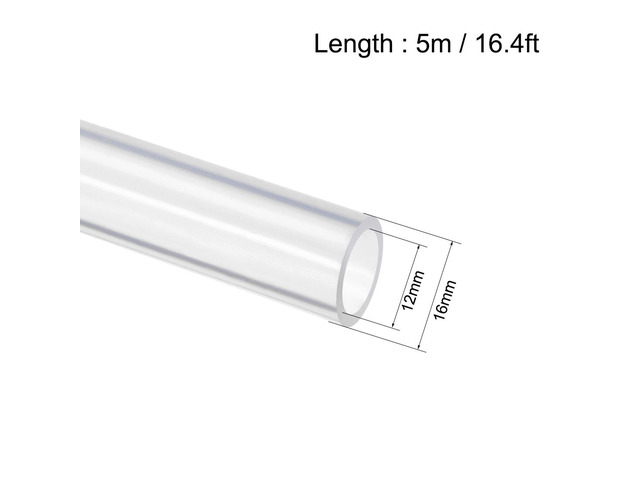 Quickun Pure Silicone Tubing, 12mm ID x 16mm OD High Temp Food Grade Tube Pure Silicone Hose Tube for Home Brewing, Beer Line, Kegerator, Wine Making, Aquaponics, Air Hose by Proper Pour