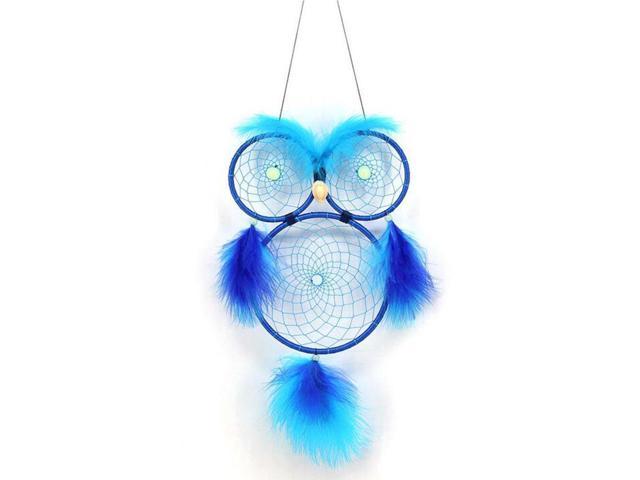 Malicosmile Blue Dream Catcher Owl Luminous Glow In The