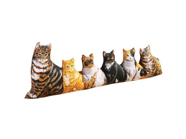 Cat Draft Block Energy Efficient Decorative Door Draft Stopper