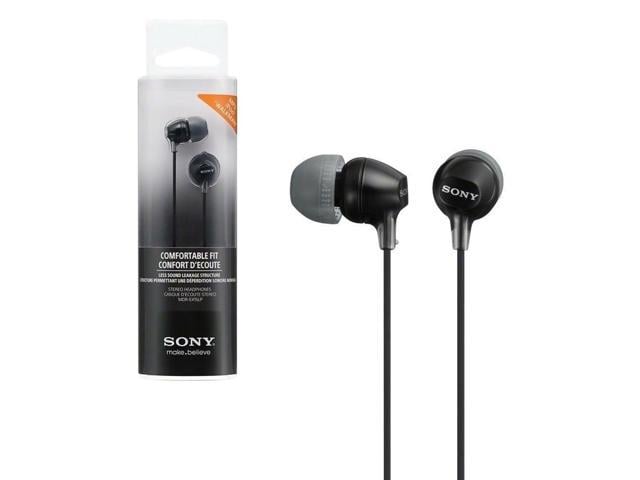 A- Black Sony MDR-EX15 In-Ear Headphones 