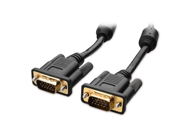 Ferrite Core 15 feet Super VGA Cable Male to Male W 3.5 mm  Audio
