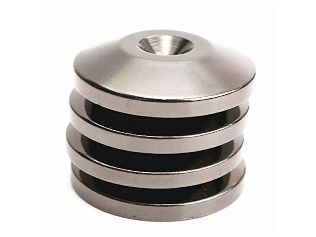 8Pcs Black Speaker Spikes Pads Floor Protector 5x25mm 24K Nickel Plated Isolation Stand Foot Cone Base for Audio Turntable Speaker CD AMP