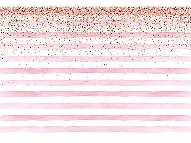 Mehofoto Photography Backdrops Pink Stripe Gold Sequins Baby Birthday Party Christmas Decoration Photo Studio Booth Background 8x6ft