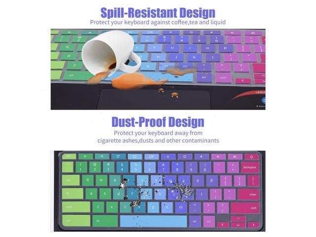 colorful lenovo chromebook keyboard cover for lenovo flex 11 chromebook lenovo chromebook n20 n21 n22 n23 11 6 inch chromebook lenovo chromebook n42 n42 20 14 inch chromebook rainbow newegg com