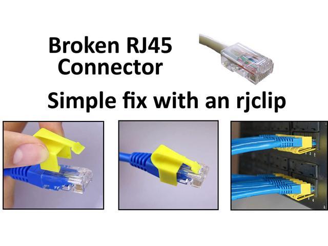 Broken RJ45 fix repair CAT5 CAT5e CAT6 connectors RJCLIP 5 PCS SILVER Color 