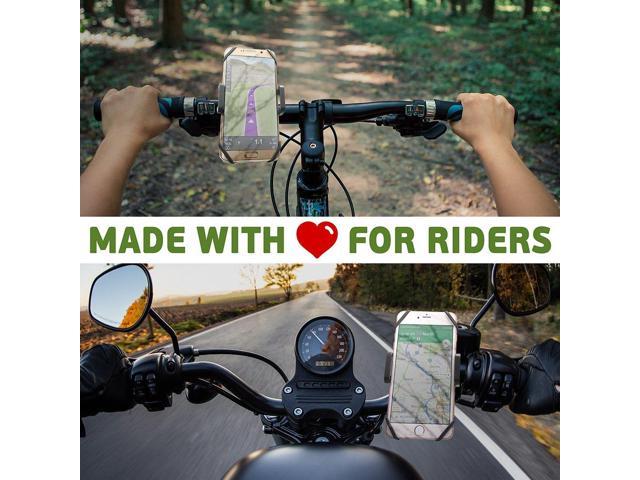 Samsung Galaxy or Any Cell Phone Universal Handlebar Holder for ATV +100 to Safeness & Comfort CAW.CAR Accessories 4332951545 Xr, X, 8, 7, 6, Plus/Max Bicycle and Motorbike for iPhone Xs Bike & Motorcycle Phone Mount 