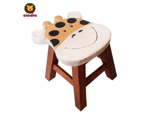 100 Pure Handmade Thai Children Stools Chair Set Kids Gifts Giraffe Newegg Com