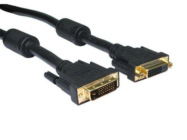 AYA 10Ft 10 Feet DVI-D Dual Link 24+1 Digital Video Male to Female Extension Cable with Ferrites AYA 10Ft 10 Feet DVI-D Dual Link 24+1 Digital Video Male to Female Extension Cable with Ferrites
