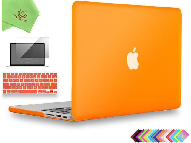 Ueswill 3in1 Matte Hard Case For Macbook Pro Retina 13 Inch Late 12 13 14 Early 15 Model A1425 A1502 No Cd Rom Keyboard Cover And Screen Protector Orange Newegg Com