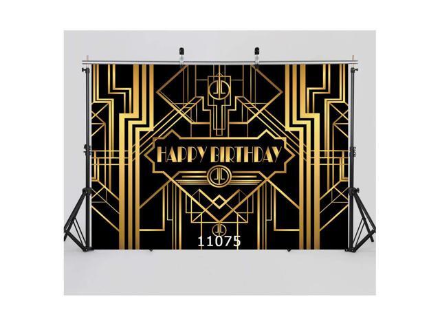 Wolada 7x5ft Happy Birthday Photography Backdrops Great Gatsby