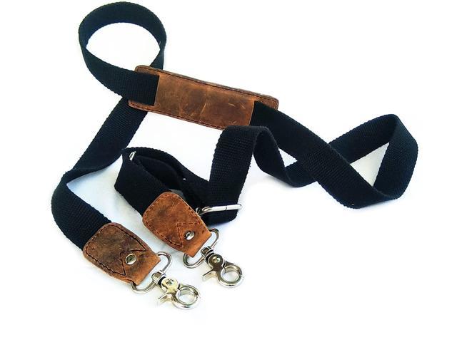 adjustable leather shoulder strap