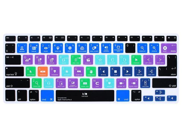 Shortcuts Hotkey USA Keyboard Cover Silicone Skin for Apple Macbook Pro 13 15 17 