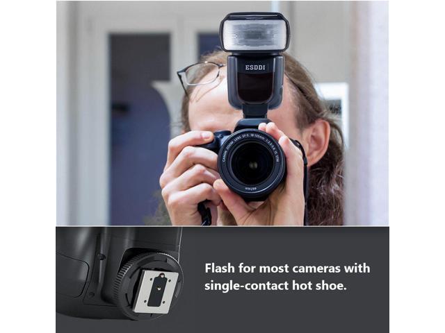 Flash Speedlite for Canon Nikon Panasonic Olympus Pentax and Other DSLR Cameras,Digital Cameras with Standard Hot Shoe Wireless Flash Speedlite 2.4G Wireless Radio Suitable All DSLR Cameras
