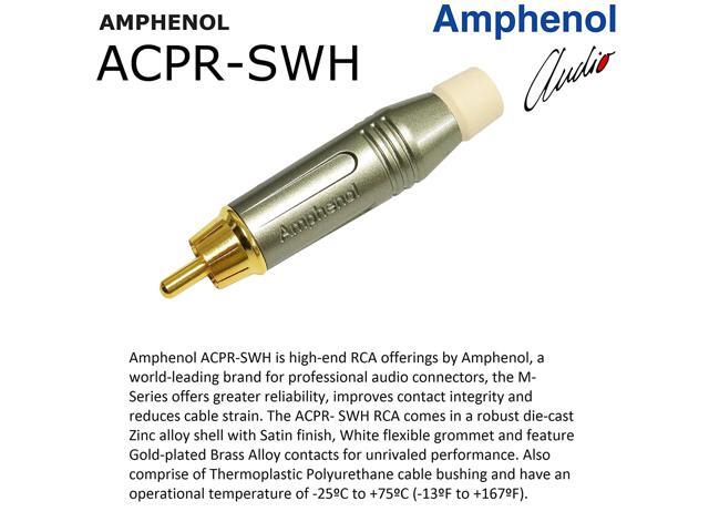 Gold Plated RCA Connectors Worlds Best Cables 5 Foot High-Definition Audio Interconnect Cable Pair Custom Made Using Mogami 2964 Wire and Amphenol ACPL Black Chrome Body