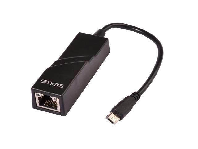 Smays 10 100lan Micro Usb 2 0 Otg Micro B Ethernet Adapter Rj45 Compatible Linux Raspberry Pi 2 Pi Zeros Windows 10 Tablet Lenovo Miix 2 8 And Android Samsung Galaxy Tab Pro 10 1 Newegg Com