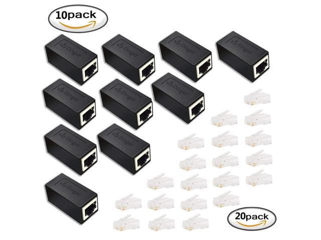 550 MHZ Black Flat Ethernet Cable 50 Pack ACL 1 Feet RJ45 Ultra Premium 32AWG Cat6