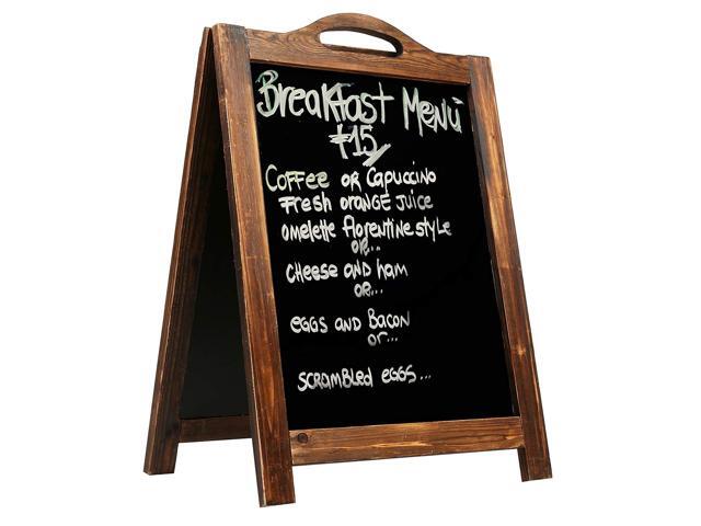 Mygift Large Rustic Style A Frame Chalkboard Sign 2 Sided Mygift Large Rustic Style A Frame