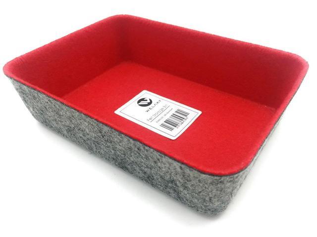 Welaxy Felt Makeup Jewelry Organizer Tray Bins Drawer Divider