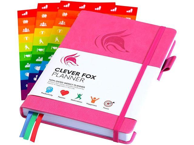 Clever Fox Planner Dated Jan 2020 A5 Lasts 1 Year Black Jan 2021 Calendar and Gratitude Journal to Boost Productivity and Hit Your Goals Organizer Notebook Weekly Goal Planner Weekly