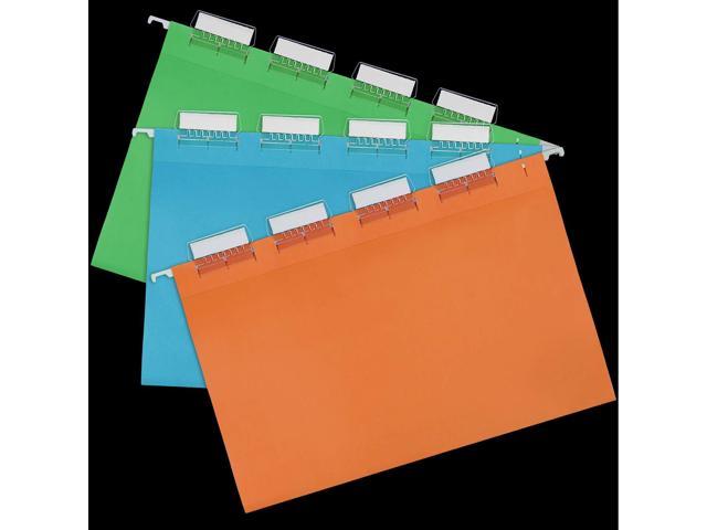 Clear to Read 2 Inch Jovitec Hanging Folder Tabs and Inserts for Organize and Distinguish Hanging Files 60 Sets 