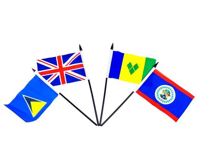 One Flag from 20 Countries in Northwest Africa Flag Centerpiece 4x6 Miniature Desk & Table Flags Northwest African World Flag Set with BASE-20 Polyester 4x6 Flags Small Mini Stick Flags