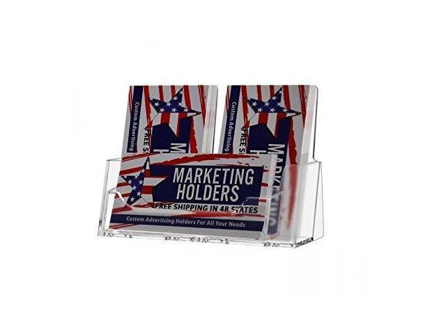 Marketing Holders Clear 2 Pocket Business Card Holders Desk Top 6