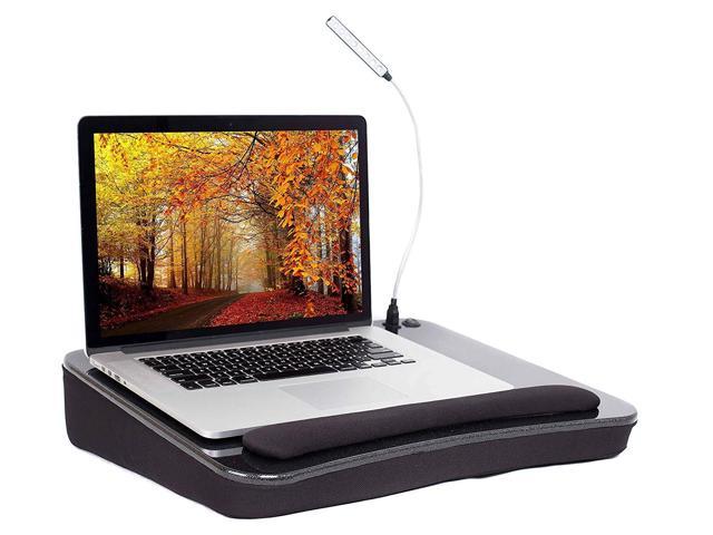 Sofia Sam Lap Desk With Usb Light Black Memory Foam Cushion