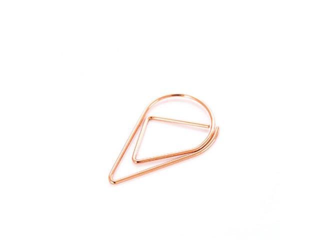 Multibey Tear Drop Paper Clips Metal Triangular Triangle Cone Memo