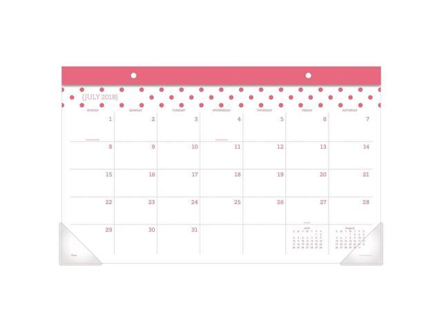 Mead 2018 2019 Academic Year Desk Pad Calendar Compact 17