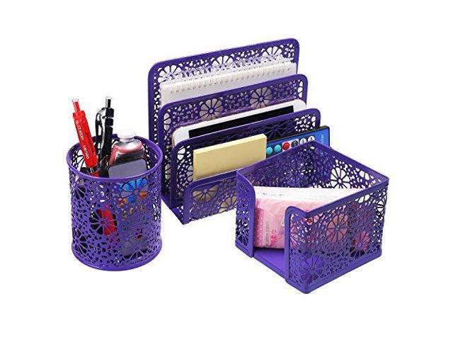 Desk Organizer Bellestyle 3 In 1 Set Desktop Pencil Stick Note