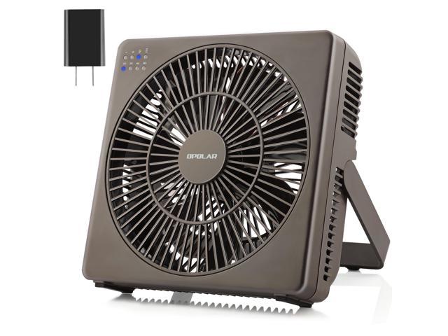 Opolar 8 Inch Desk Fan Included Adapter Usb Operated 4 Speeds Natural Wind Timer Quiet Operation Seven Blades Adjustable Angle Desktop
